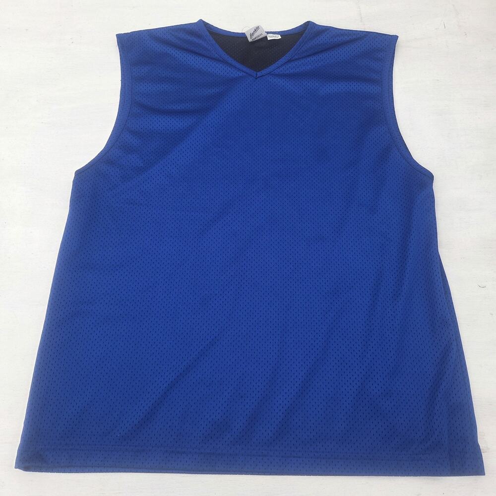 Vintage Franklin 90s Basketball Jersey Blue Men’s Size Large Sleeveless